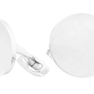 Silber Manschettenknöpfe (Rund)